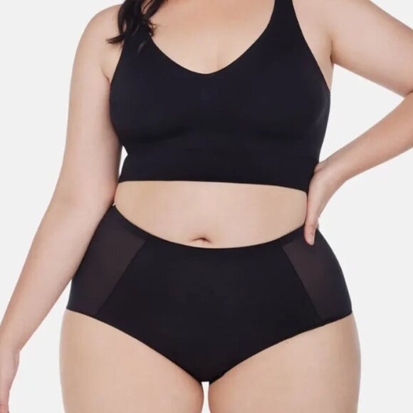 L-3XL Plus Size Womens Seamless Comfortable Smooth Underwear Tummy Soft Briefs - Picture 4 of 5